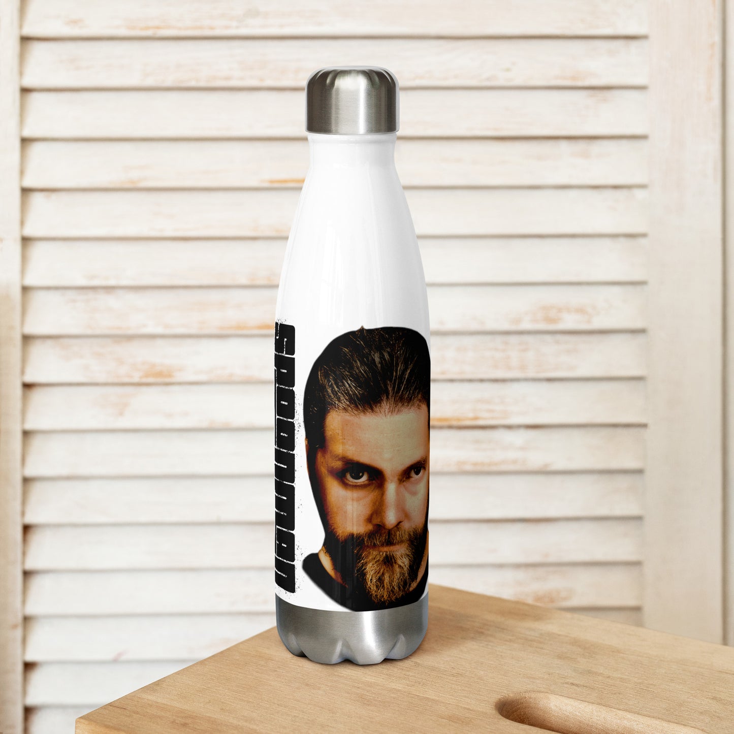 The Adamant White water bottle